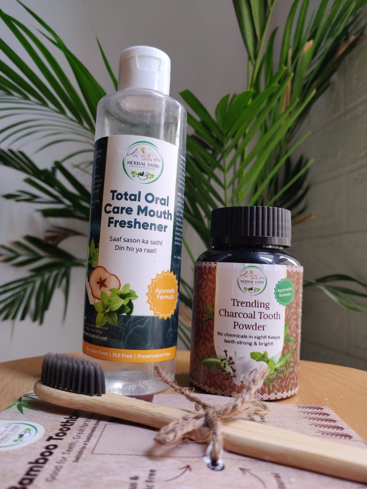 Combo Pack of oral care mouth freshner and Charcoal Tooth Powder
